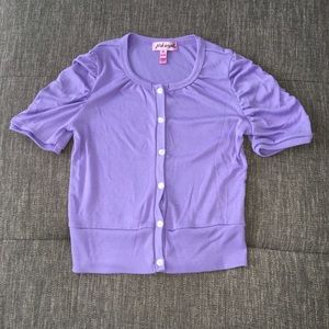 Purple Button Down Blouse